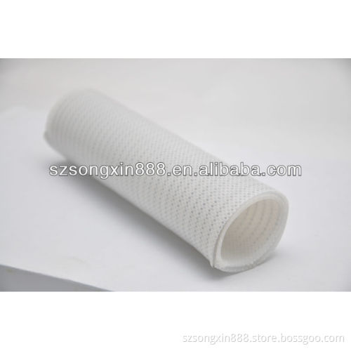 FLEXIBLE SILICONE TUBES WITH FOUR POLYESTER FABRIC REINFORCEMENTS AND DOUBLE STAINLESS STEEL WIRE SPRING ENCASED INSIDE THE HOSE